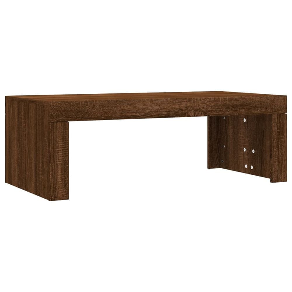 Vidaxl Konferenčný stolík hnedý dub 102x50x36 cm kompozitné drevo
